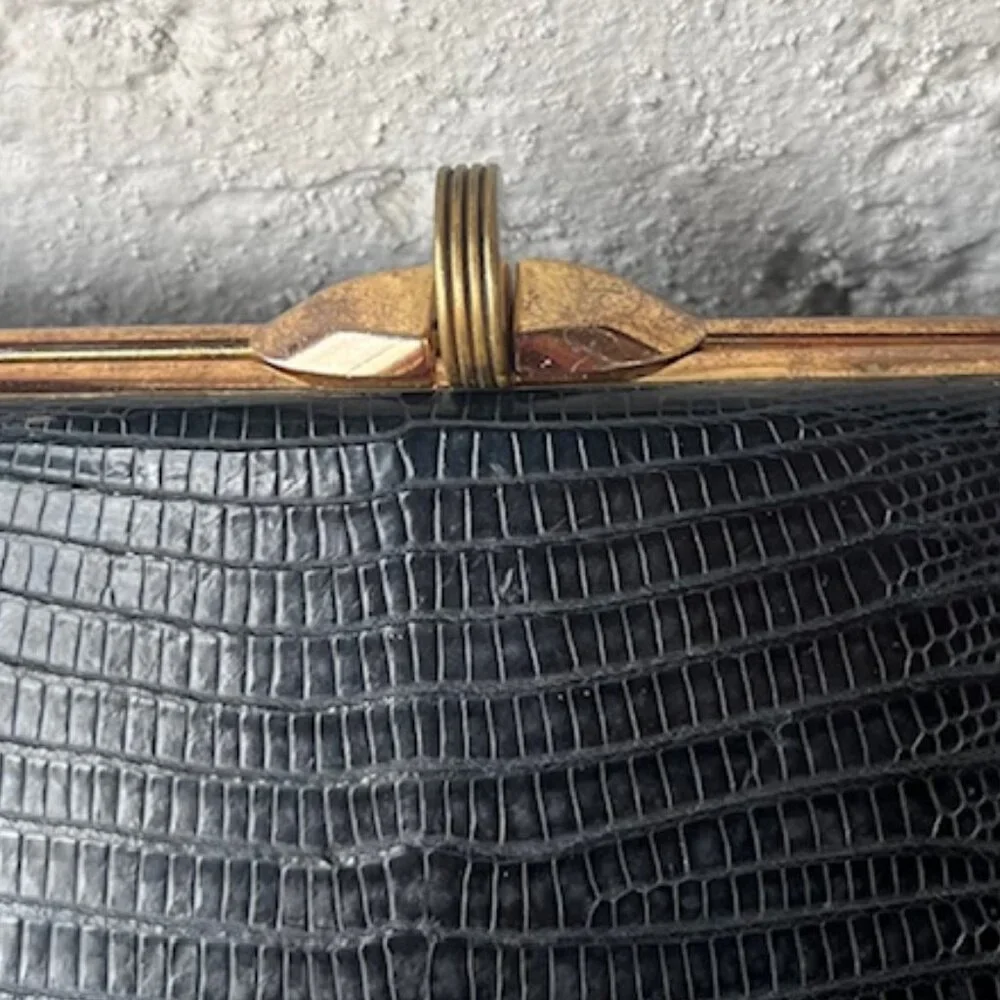 Vintage Lesco 1960s Lizard Handbag - Picture 8 of 11